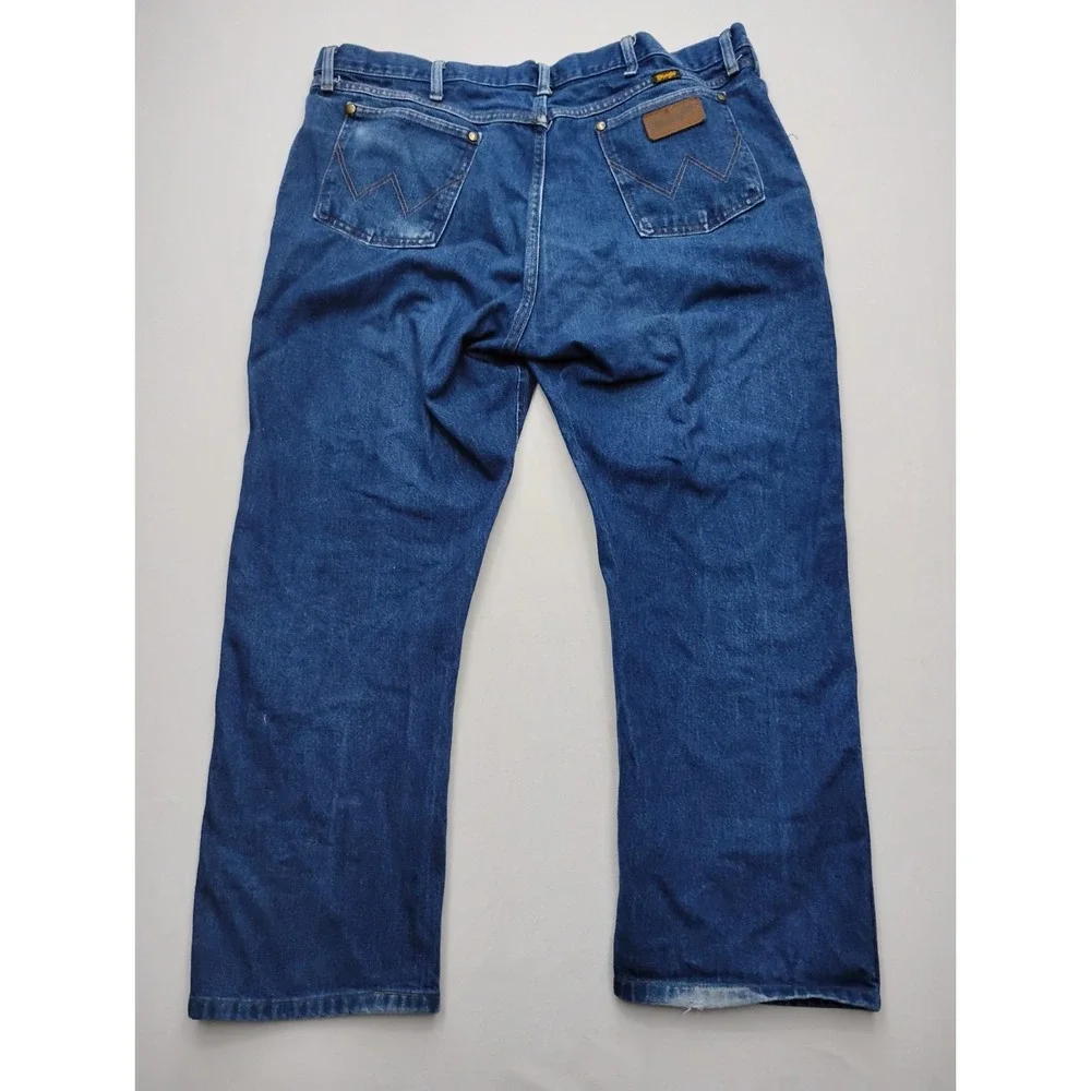Wrangler Jeans Mens 40x32 Blue Regular Straight Leg Denim Pants 47MWZ (28.5 ins)
